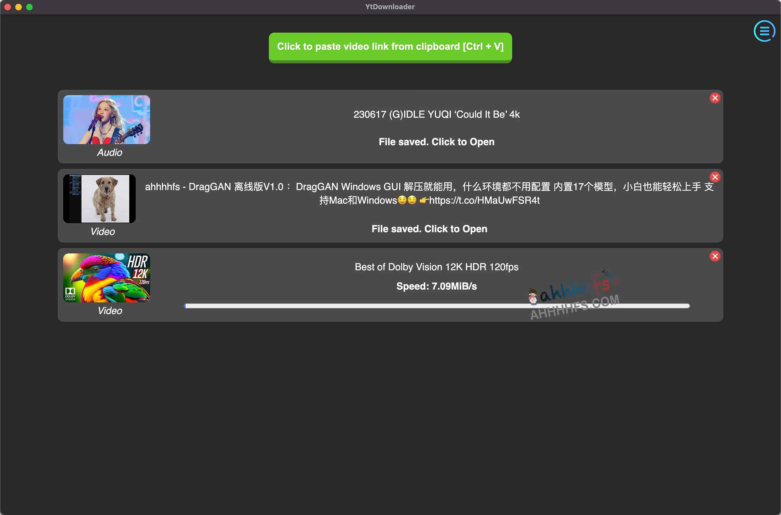 免费开源跨平台视频下载器 支持数百站点视频和音频下载-ytDownloader