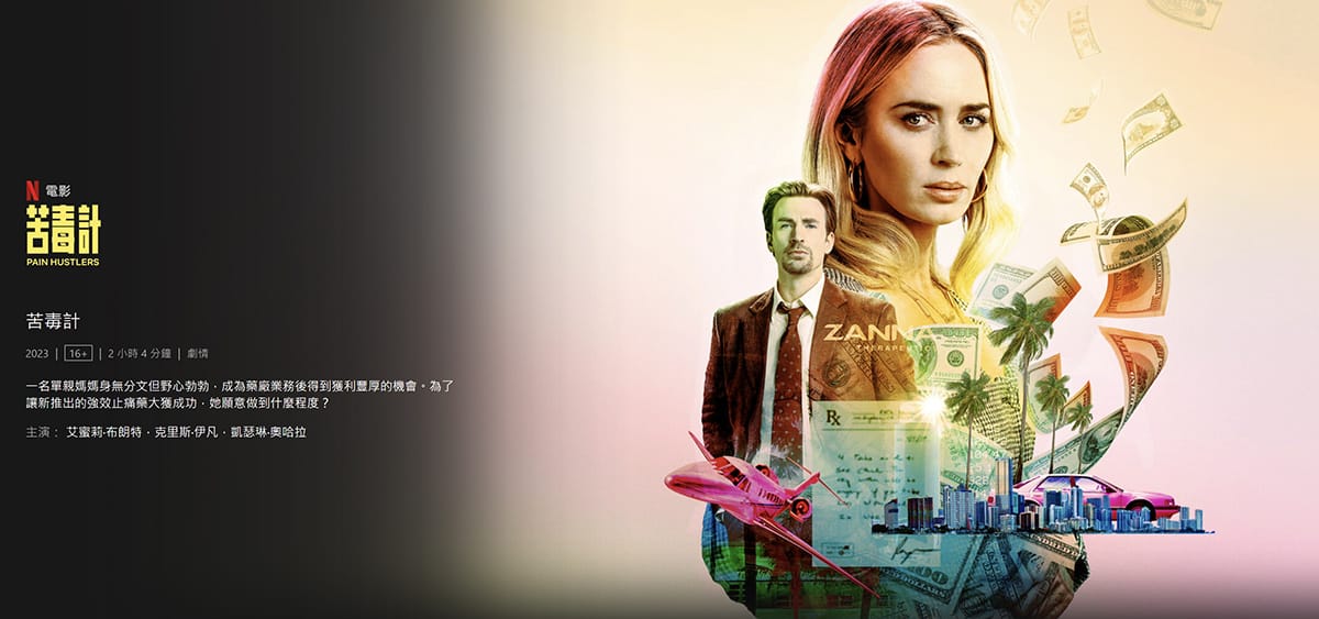 #Netflix 止痛骗 Pain Hustlers (2023) HD1080P 英语中字