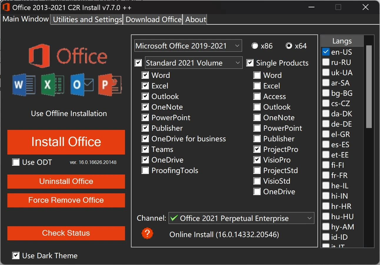 Office 2013-2021 C2R Install