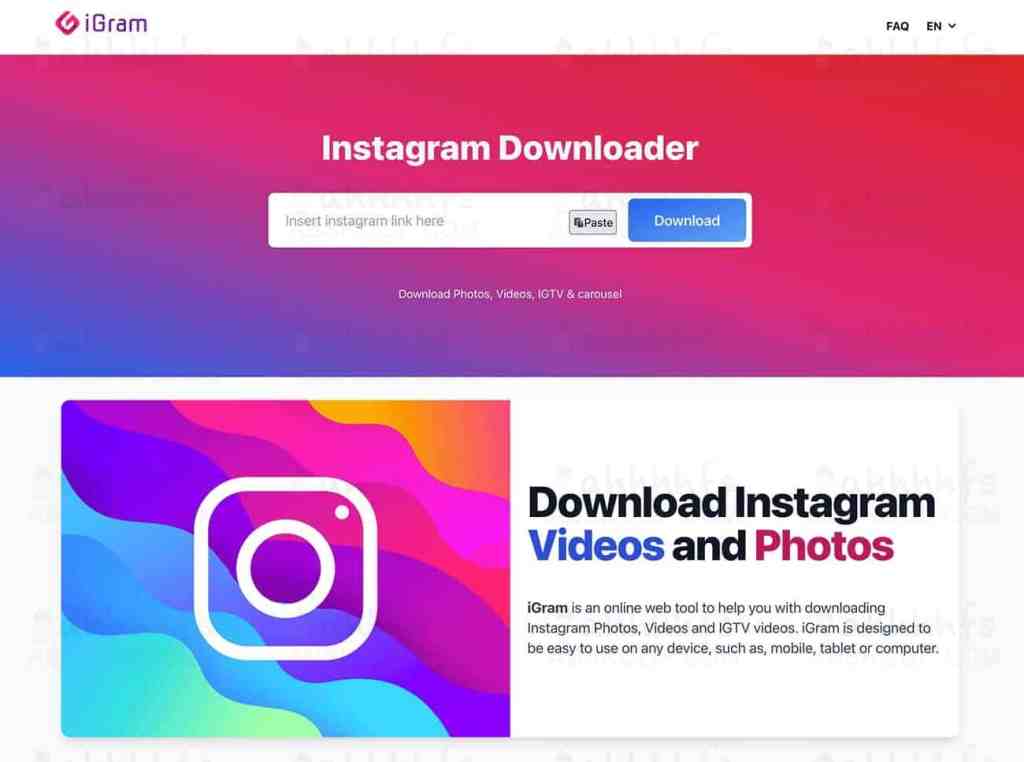 iGram：Instagram下载器 在线下载Instagram视频图片