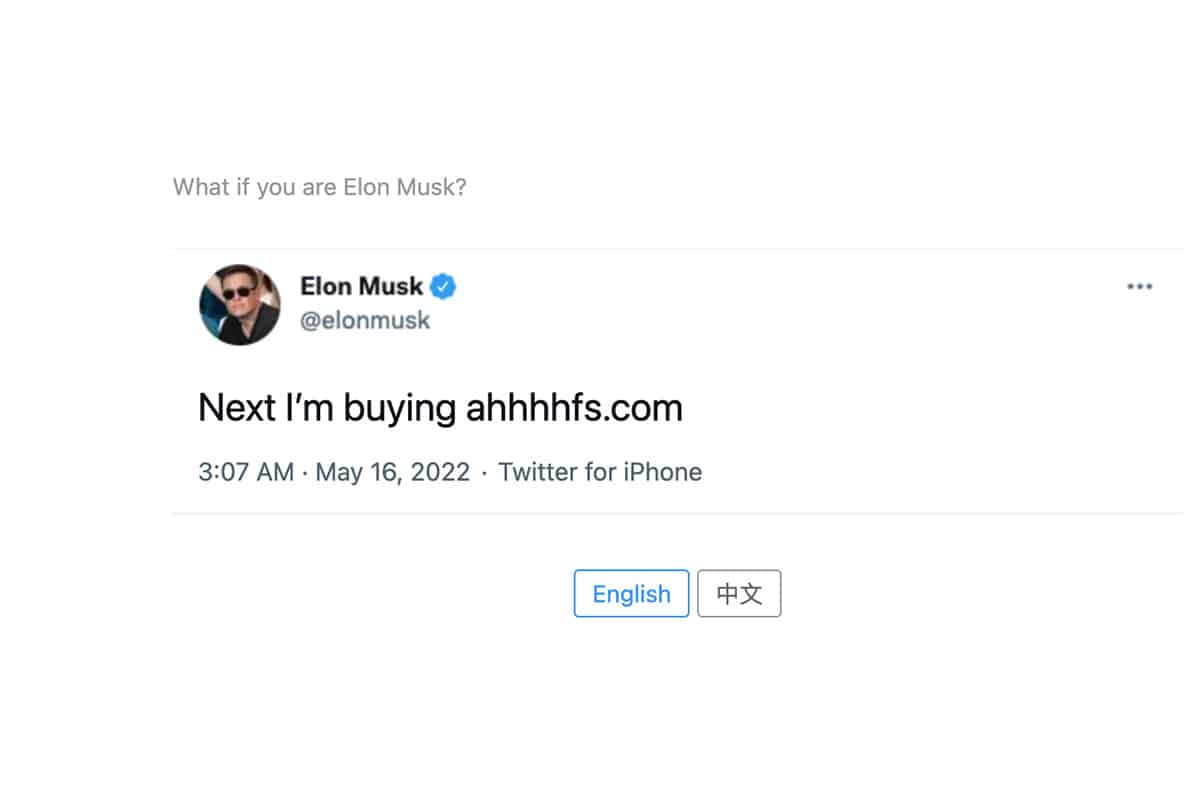 What if you are Elon Musk?如果你是马斯克 一个马克斯的恶搞工具