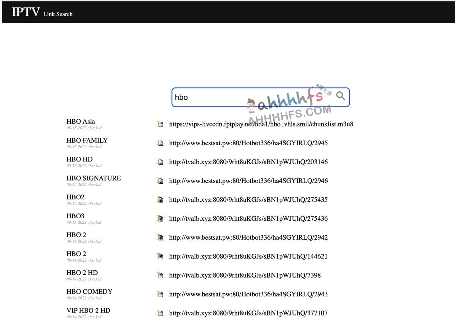 IPTV Link Search：IPTV链接搜索引擎 再也不担心直播源失效了