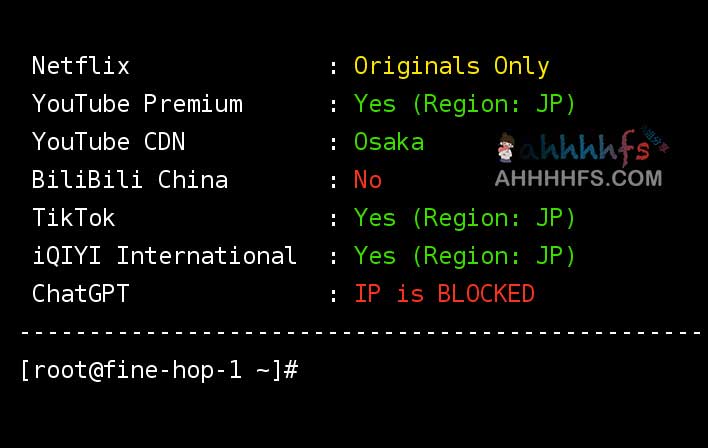 测试奈飞、TikTok、ChatGPT等流媒体解锁脚本-Streaming Media Unlock Test