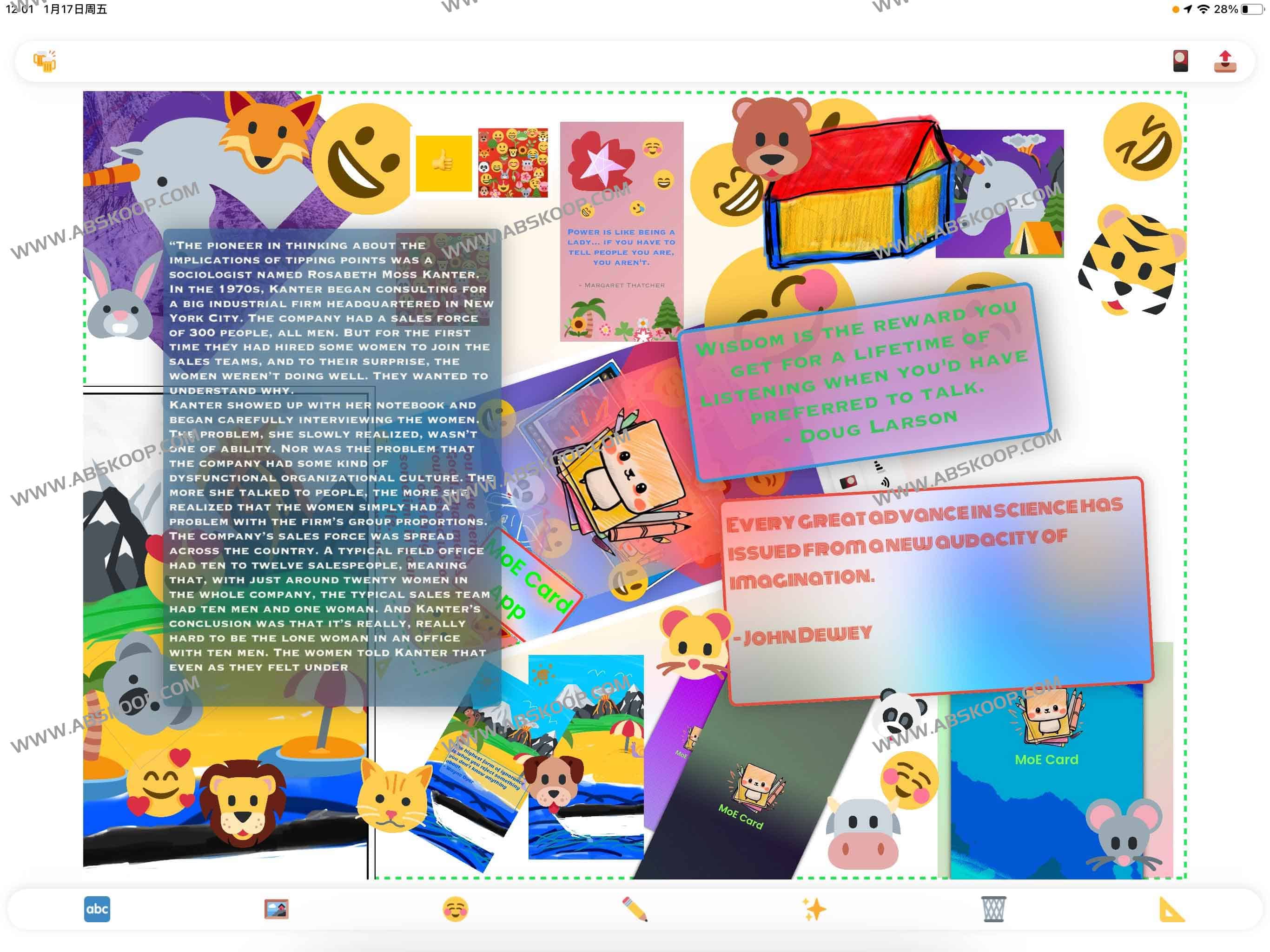 萌艺卡片(MoE Card App):免费无广告的拼贴与卡片制作神器 1 萌艺卡片(MoE Card App):免费无广告的拼贴与卡片制作神器